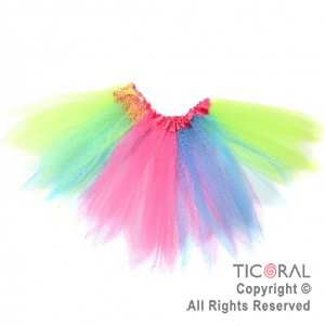 POLLERA TUTU ARCO IRIS PASTEL x 1